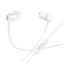 Проводные наушники BOROFONE BM51 Hoary, Jack 3.5mm, 1.2 м, Белый, управление одной кнопкой