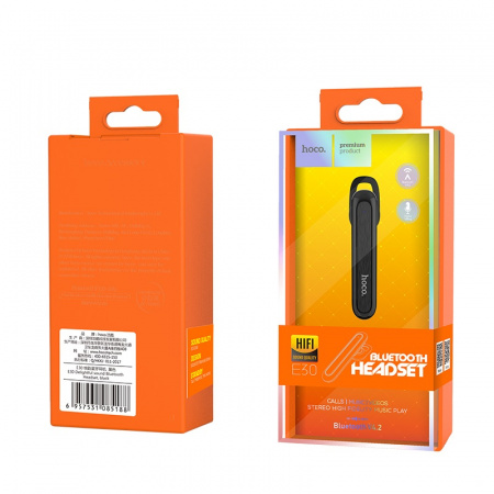 Беспроводные наушники HOCO E30 Delightful, Bluetooth, 60 мАч, Черный, Hands-free