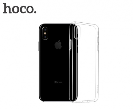 Чехол HOCO TPU Crystal clear Series для iPhone X прозрачный, 0,8 мм